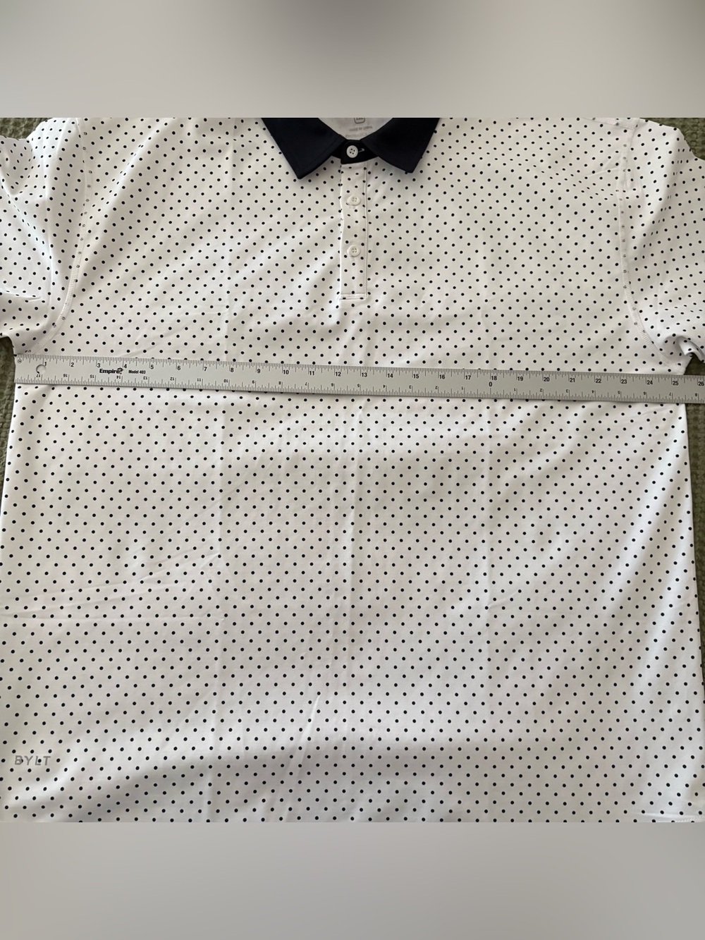 Bylt Men’s Drop Cut Lux Dotted Short Sleeve Polo XXL - Picture 11 of 13